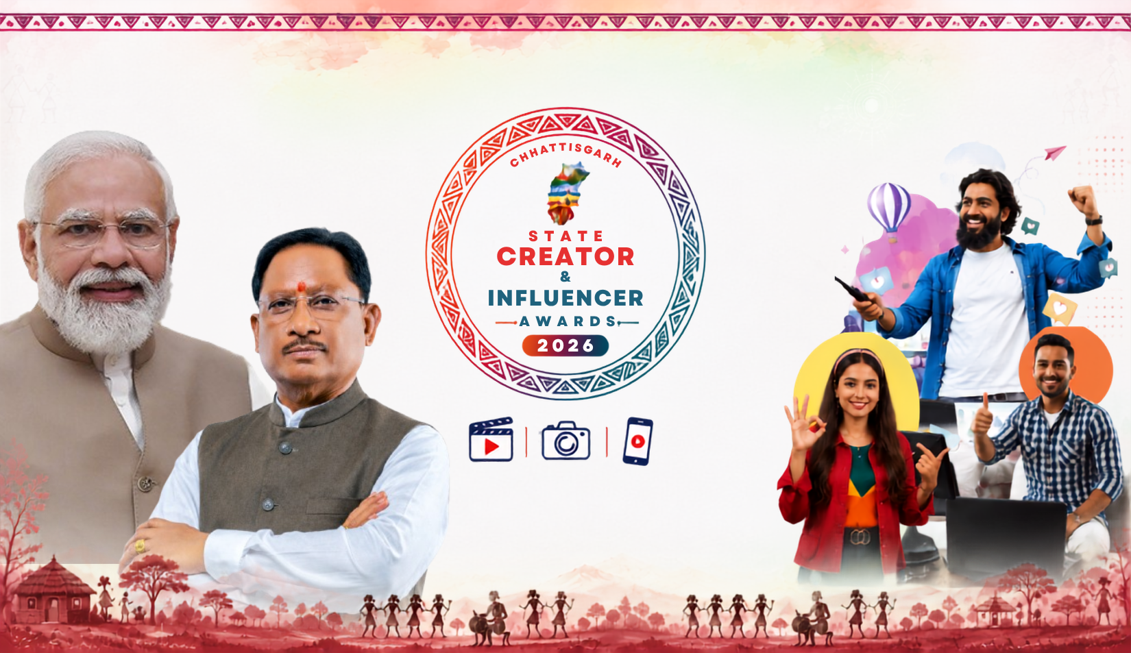 Chhattisgarh State Creator & Influencer Awards 2026 Banner
